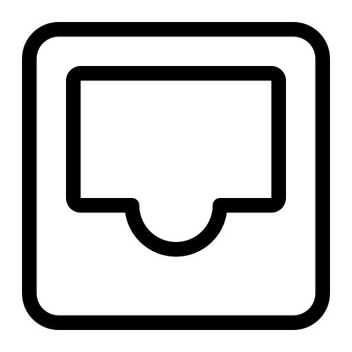 Inbox, message, mail, brand, social media icon